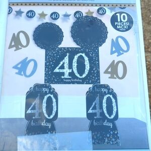 40th birthday decorations